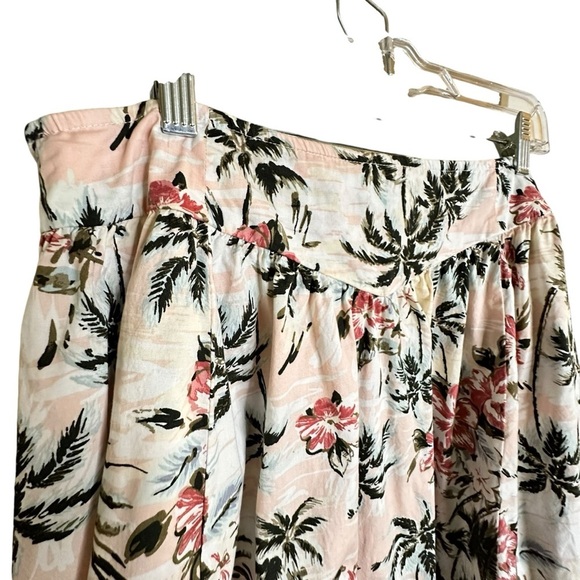 Torrid Hawaiian print ZIP closure, multicolor midi full skirt sz 12 - Picture 7 of 10
